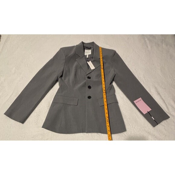 Anthropologie Avec Les Filles Sculpted Hourglass Blazer Sz Md Grey NWT - Picture 5 of 13